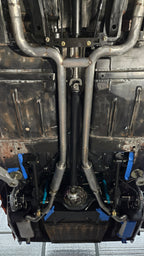 61-69 Coyote Swap Custom 2 piece driveshaft with Carrier Bearing Support Bracket