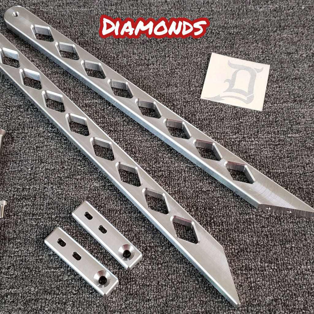 Detroit Deviant Fender Braces Set for 61-69 Lincoln Continental Sedan and Convertible