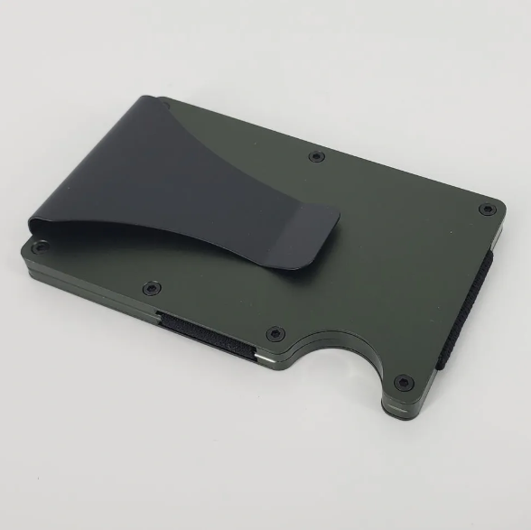 Aluminum RFID Blocking Everyday Carry Minimalist Wallet with Money Clip