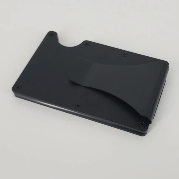 Aluminum RFID Blocking Everyday Carry Minimalist Wallet with Money Clip