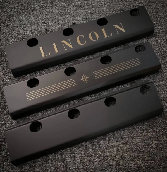Black Satin Powder Coat Stainless Steel MEL 430/462 Engine Exhaust Manifold Cover Set