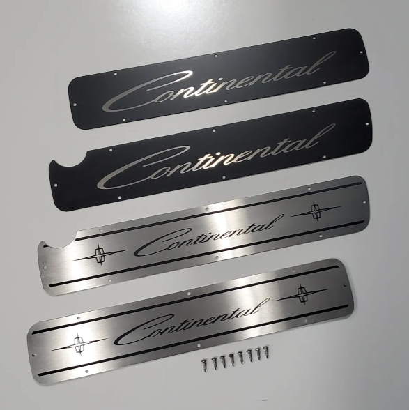 Brushed Stainless Steel Engine Coyote Valve Cover Badges