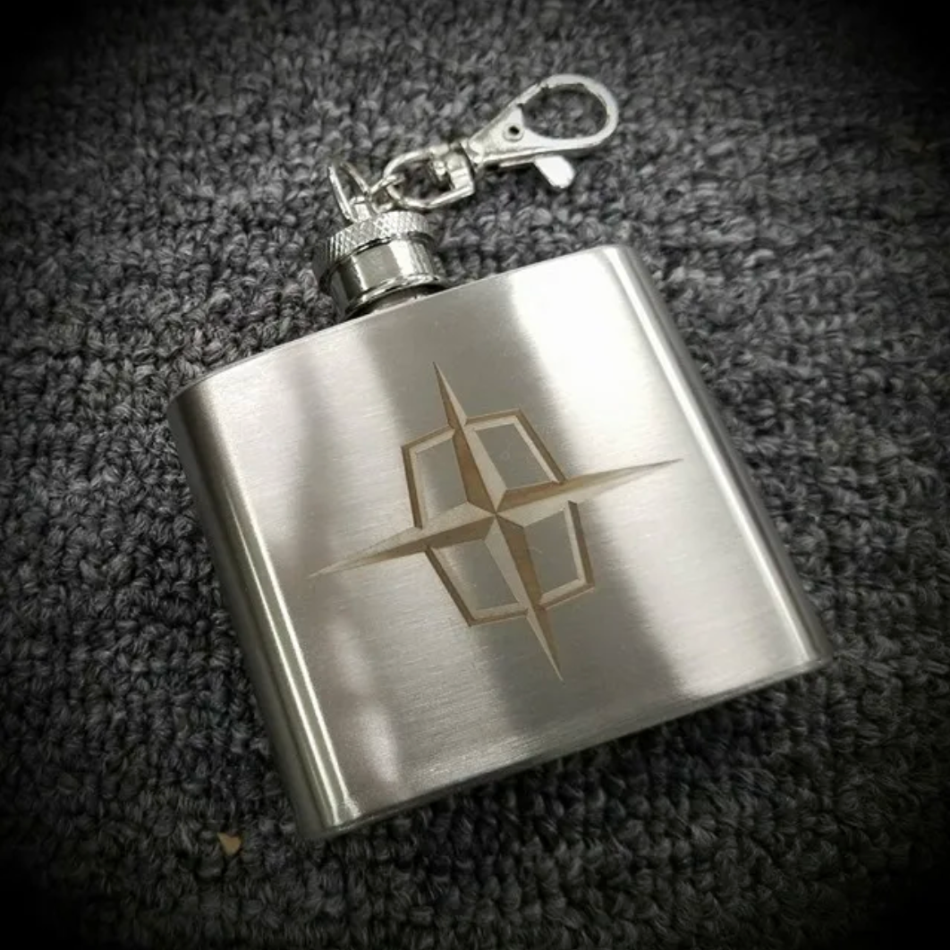 Laser Engraved Stainless Steel Flask