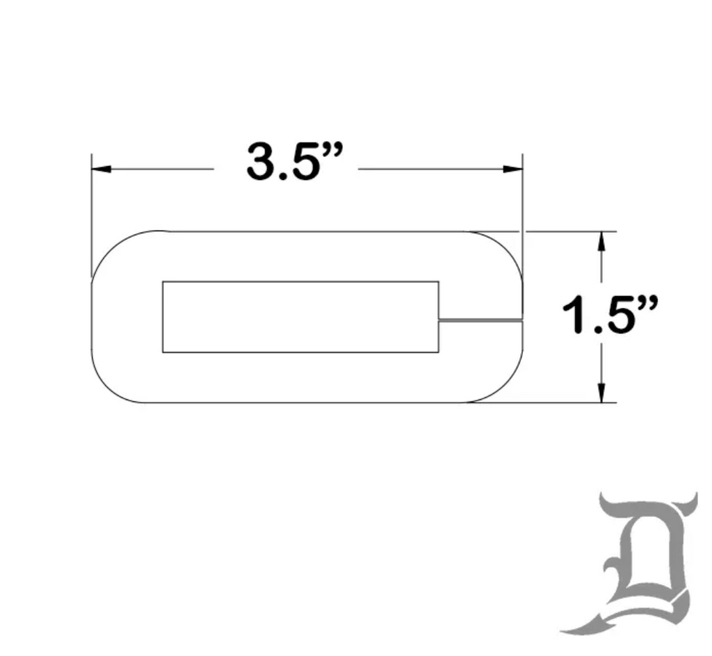 Rear Door Hinge Weatherstrip Seal, Set of 4