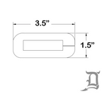 Rear Door Hinge Weatherstrip Seal, Set of 4