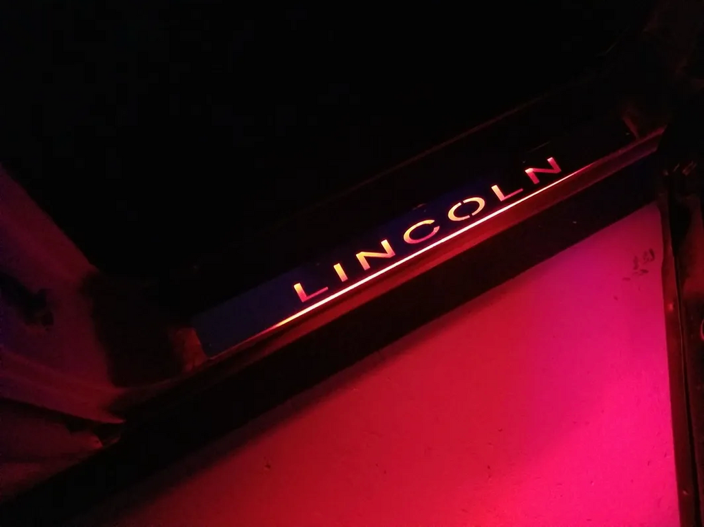 Stainless Steel LED Backlit Lincoln Continental Door Sill Set