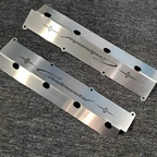 Brushed Stainless Steel 460 Engine Exhaust Manifold Cover Set