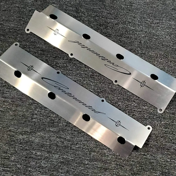 Brushed Stainless Steel 460 Engine Exhaust Manifold Cover Set
