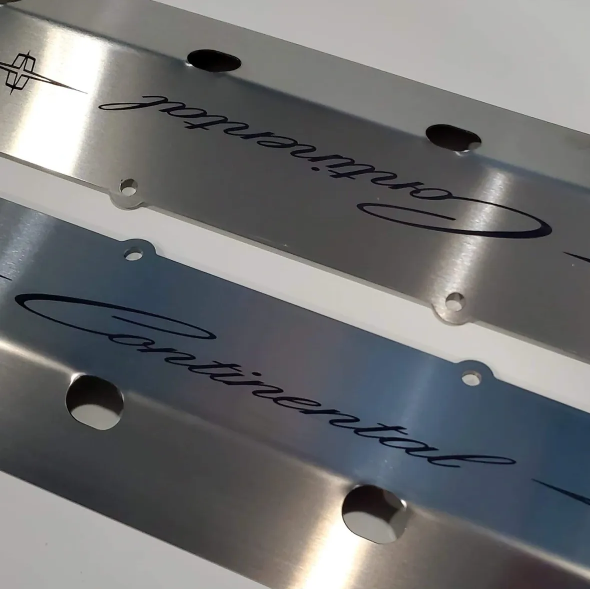 Brushed Stainless Steel 460 Engine Exhaust Manifold Cover Set