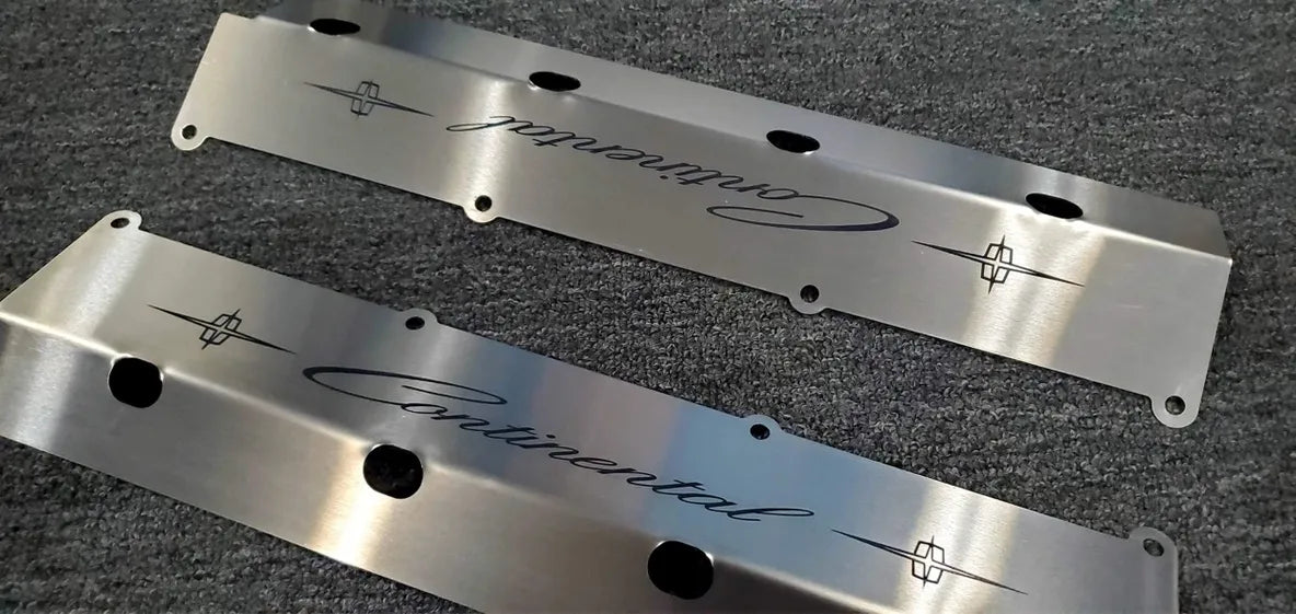 Brushed Stainless Steel 460 Engine Exhaust Manifold Cover Set